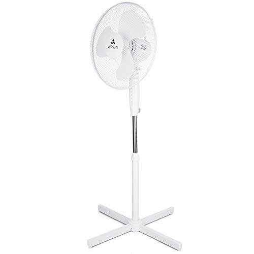 Produktbild: standventilator tresko aerson 40cm höhenverstellbar leise 3 geschwindigkeitsstufen schwarz