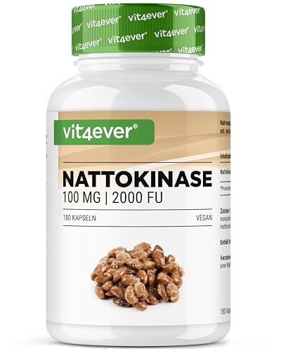 nattokinase 180 kapseln 100 mg vegan laborgeprüft soja ohne zusätze