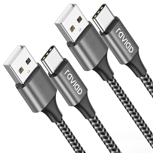 raviad usb typ c kabel, schnellladung, nylon, daten synchronisieren