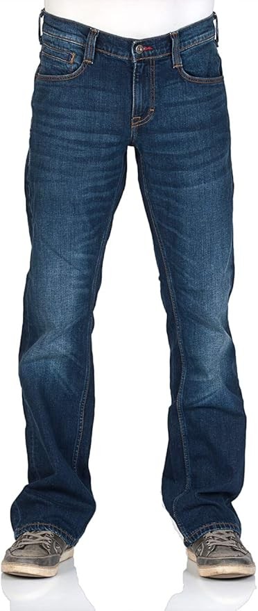 MUSTANG Jeans Herren Bootcut Oregon Stretch Denim W 40 L 34 Mid Blue