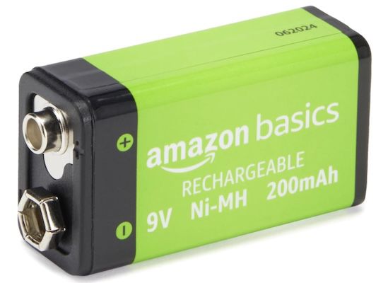 amazon basics 4x 9-v wiederaufladbare batterien, 2,31 pro batterie, 9,27