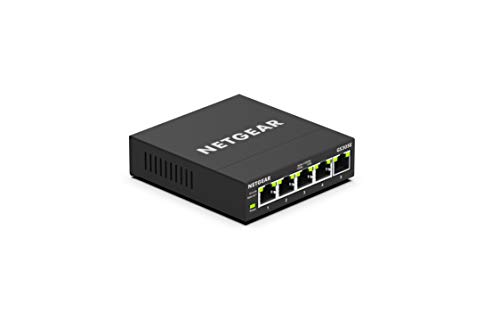Netgear GS305E 5-Port Managed Gigabit LAN Switch, IGMP Snooping, QoS, VLAN