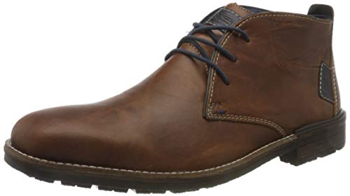 rieker vermont herren brogue boots braun leder synthetik größe 44 halbschaft