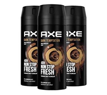 axe dark temptation bodyspray 3er pack ohne aluminiumsalze ab 8,66 euro