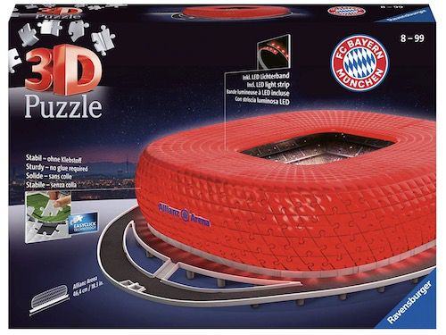 3D puzzle ravensburger fc bayern allianz arena nacht für 41,99 euro