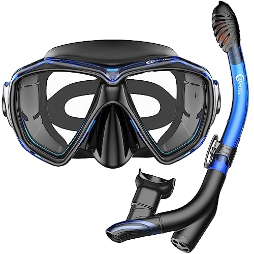 Produktbild: dorlle snorkel set mit tauchmaske, tauchbrille und 3-kanal schnorchel für erwachsene