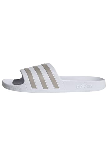 adidas adilette aqua slides unisex 39 eu cloud white platinum