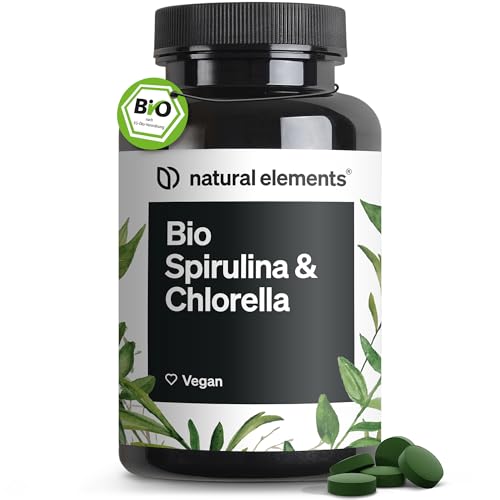 organic spirulina chlorella pellets 500 tabletten vegan laborgeprüft made in germany