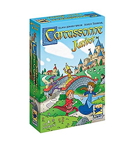 carcassonne junior, kinderspiel für 2-4 spieler, ab 4 jahren, brettspiel