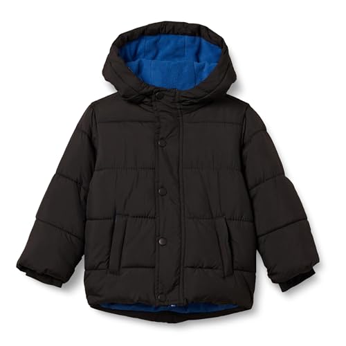 amazon essentials pufferjacke jungen mit kapuze schwarz 9 jahre