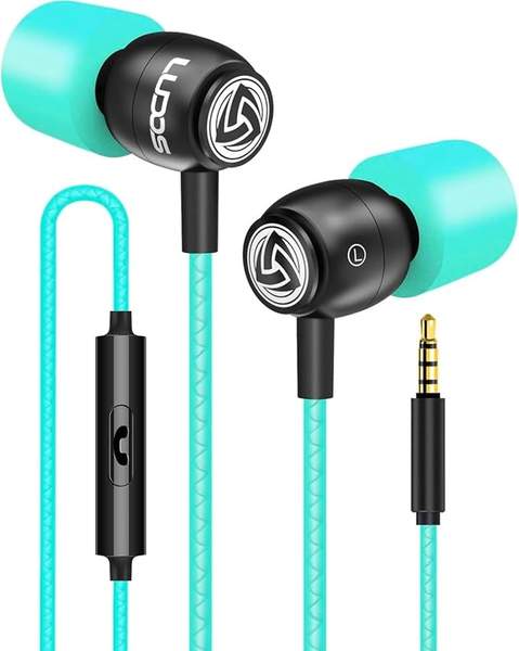 LUDOS Clamor In-Ear Kopfhörer mit Mikrofon, Bass, Memory Foam, Kabel, Anrufsteuerung