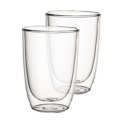 Villeroy & Boch Artesano latte-macchiato-becher Set, 2-teilig, spülmaschinenfest, mikrowellensicher, porzellan