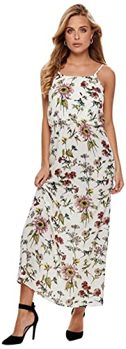 only onlwinner maxi dress schwarz, langes S/L Kleid, noos ptm