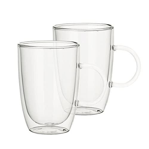 villeroy & boch artesano latte-macchiato-gläser set 2-teilig, spülmaschinenfest, mikrowellensicher