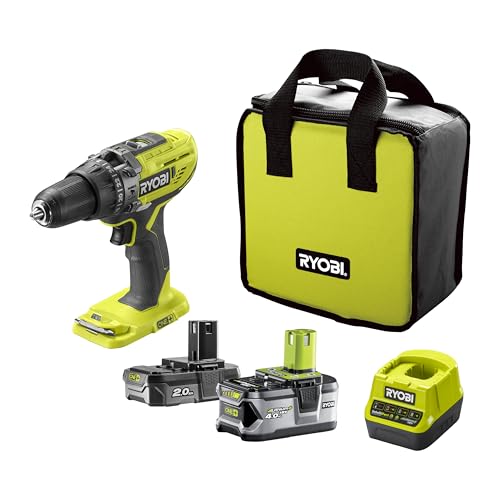 ryobi 18 v one+ akku-schlagbohrschrauber set r18pd3-242s mit 2 akkus und ladegerät