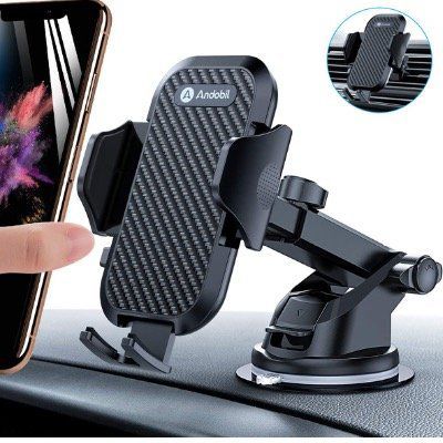 Produktbild: Andobil Auto-Handyhalterung für Lüftung/Saugnapf - Schwarz