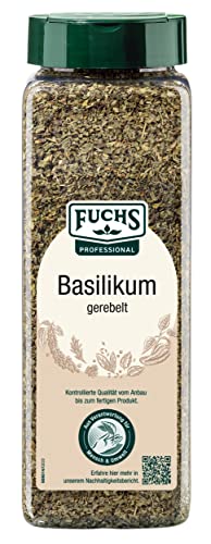 basilikum gerebelt 150 g von fuchs professional, mediterranes gewürzkraut, sparabo