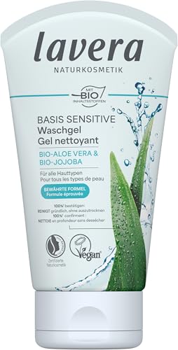 lavera waschgel bio aloe vera und jojoba, basis sensitiv, prime sparabo