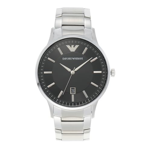 emporio armani herren edelstahl quarzuhr 43 mm für 161,79 euro statt 289 euro