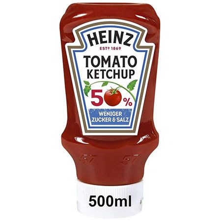 Produktbild: Heinz Tomato Ketchup 10x 50% weniger Zucker & Salz, 29,53 statt 38