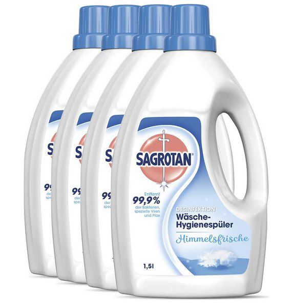 sagrotan hygienespüler 4x 1,5l himmelsfrische ab 10,76 euro statt 15 euro