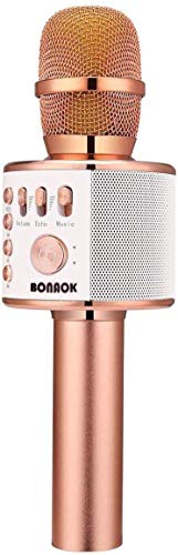 bonaok mikrofon kinder karaoke, tragbares 3-in-1 bluetooth karaoke mikrofon für smartphone