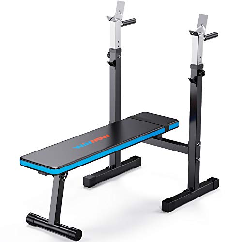winnow verstellbare gewichtsbank mit dip station klappbar, multifunktionale trainingbench