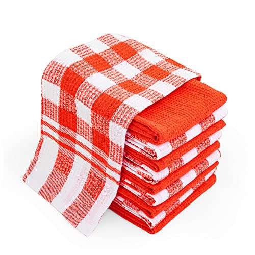 Produktbild: Chef Pomodoro Geschirrtücher 10er Set Baumwolle orange 63,5 x 38 cm saugfähig