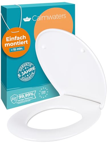 calmwaters toilettendeckel absenkautomatik antibakterielles duroplast bis 250 kg weiß