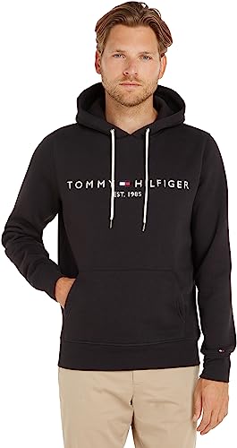 tommy hilfiger sweatshirt herren hoodie schwarz jet black xxl