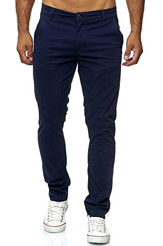 herren chino hose slim fit stretch elara navyblau chunkyrayan 31/34
