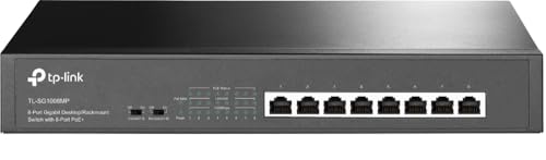 TP-Link TL-SG1008MP 8-Port Gigabit Switch PoE+ 153W lüfterlos Metallgehäuse