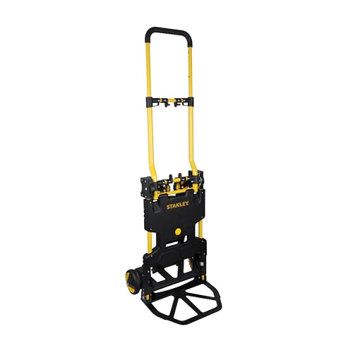 stanley klappbare sackkarre und transportwagen 2-in-1 tragkraft 70/137 kg