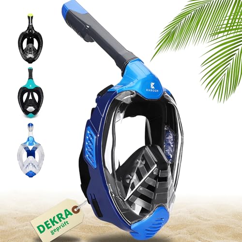 khroom snorkel mask für erwachsene und kinder, co2 sicher, full face tauchen