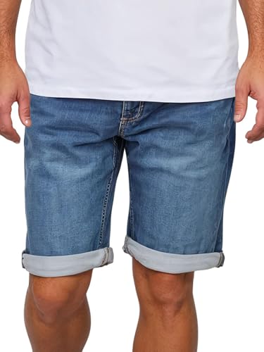 **MUSTANG Herren Jeans Shorts Stretch Regular Fit Chicago Kurz Denim Einfarbig**