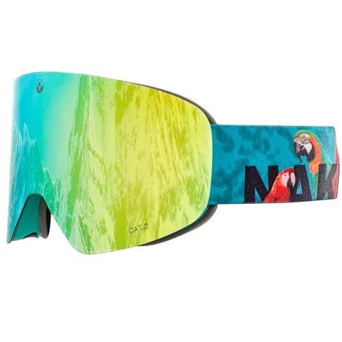 naked optics ski goggles für männer und frauen, snowboarding, wechselbare linsen, schnee