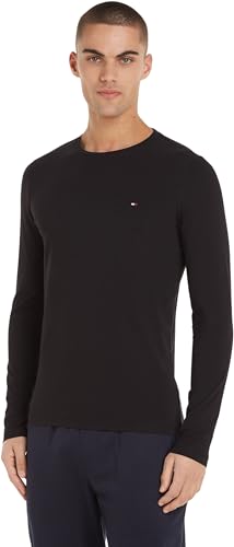tommy hilfiger herren langarmshirt slim fit 96% baumwolle 4% elasthan größen s-xl