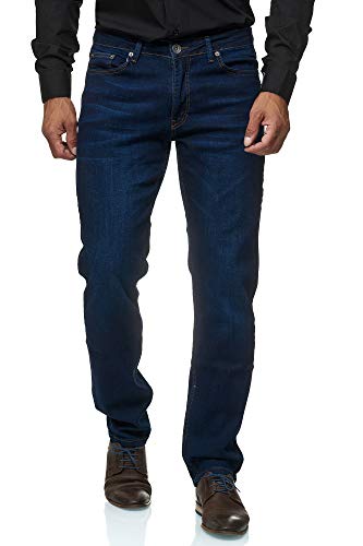 jeel herren jeans stretch regular-fit straight-cut basic washed hose