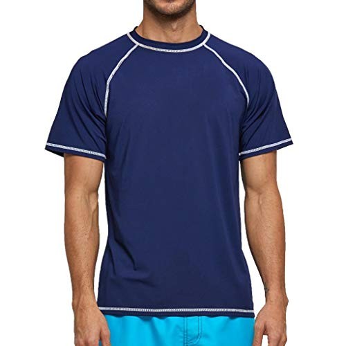 Arcweg Herren Rashguard T-Shirt Kurzarm UV Schutz Schwimmen UPF 50 (M-3XL)