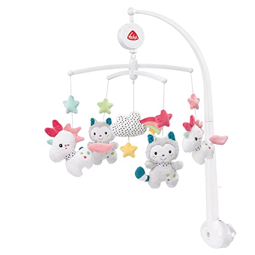 fehn musik mobile aiko & yuki, baby spieluhr mit tieren, wiegenlied, 05 monate