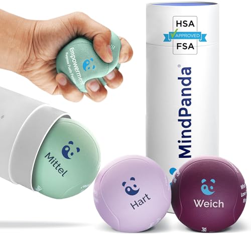 Produktbild: mindpanda stressball für erwachsene, gel-anti-stress bälle, handtherapie, griffstärkung