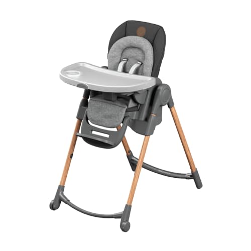 maxi-cosi minla kinderhochstuhl, 0-14 jahre, graphite, grau, neugeboreneneinsatz, liegefunktion