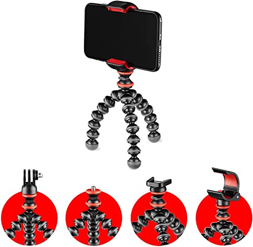 joby gorillapod starter kit mini tripod mit smartphone clamp und gopro mount