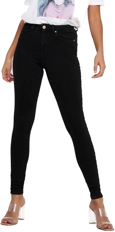 ONLY Skinny Fit Jeans für Frauen, Mittlere Taille, ONLPOWER