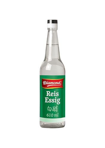 diamond reisessig 5% säure, essig zum würzen von sushi-reis, vegan - 610 ml
