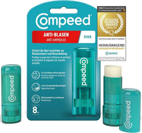 compeed anti-blasen stick  schützt vor blasenbildung und scheuern ab 4 euro