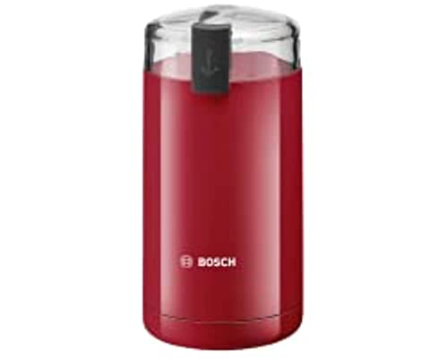 bosch kaffeemühle tsm6a014r elektrisch, edelstahl-schlagmesser, 75g behälter, rot