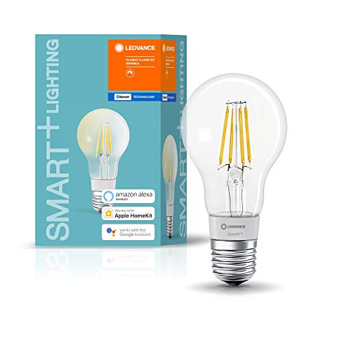 ledvance led smart+ filament birne 5,5w 50w e27 warmweiß 2700k dimmbar google alexa bluetooth