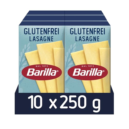 glutenfreie lasagne von barilla aus mais und reis, 10er pack (10 x 250 g)