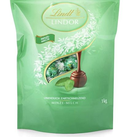 lindt lindor kugeln minze 1kg ca. 80 kugeln ab 20,41 euro statt 31 euro